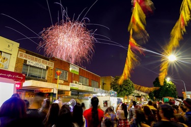 Fireworks finale at festival