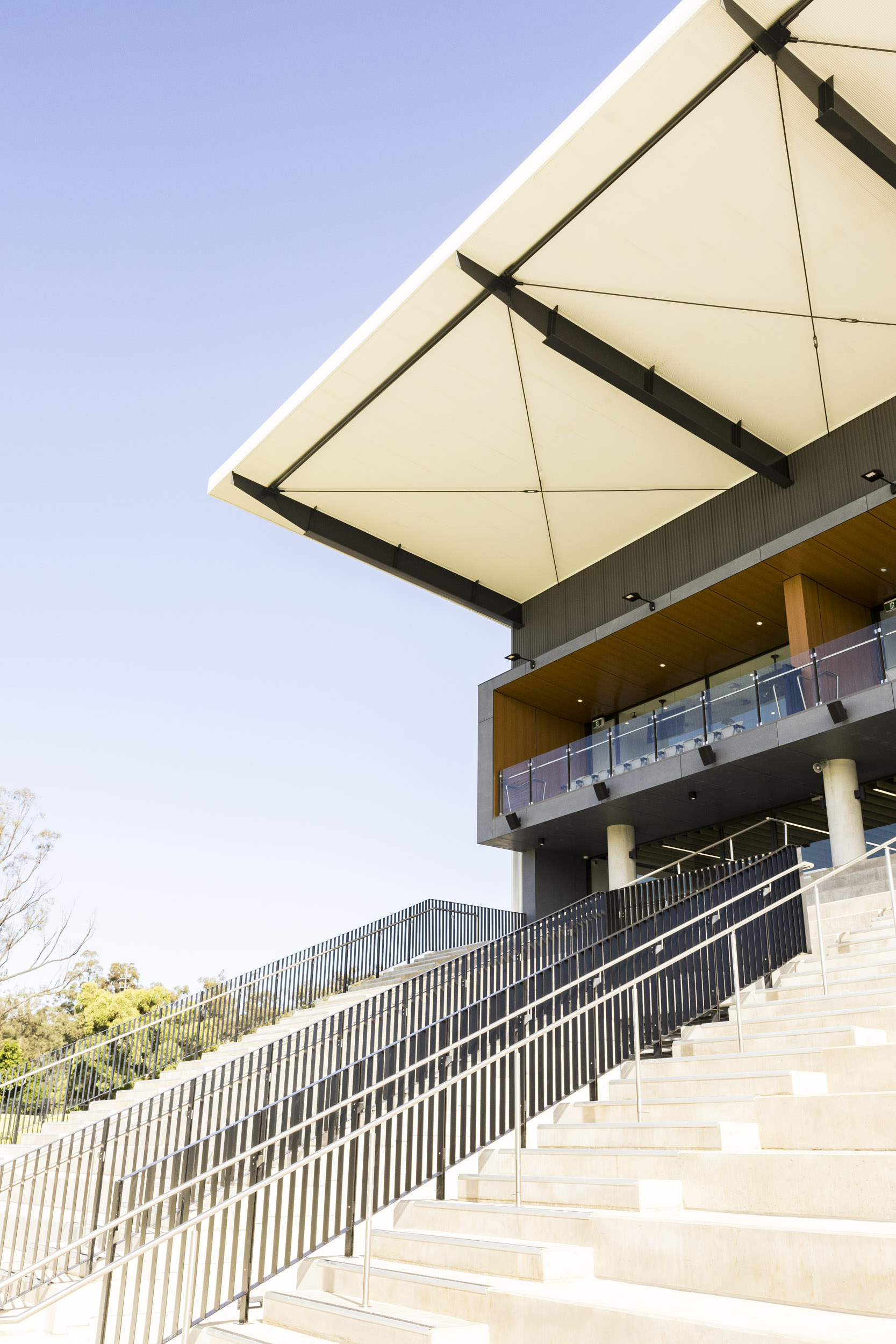 Staircases at the Fairfield Showground Pavillion