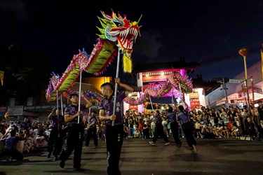 THQ Cabra performing at 2025 Cabramatta Lunar New Year.