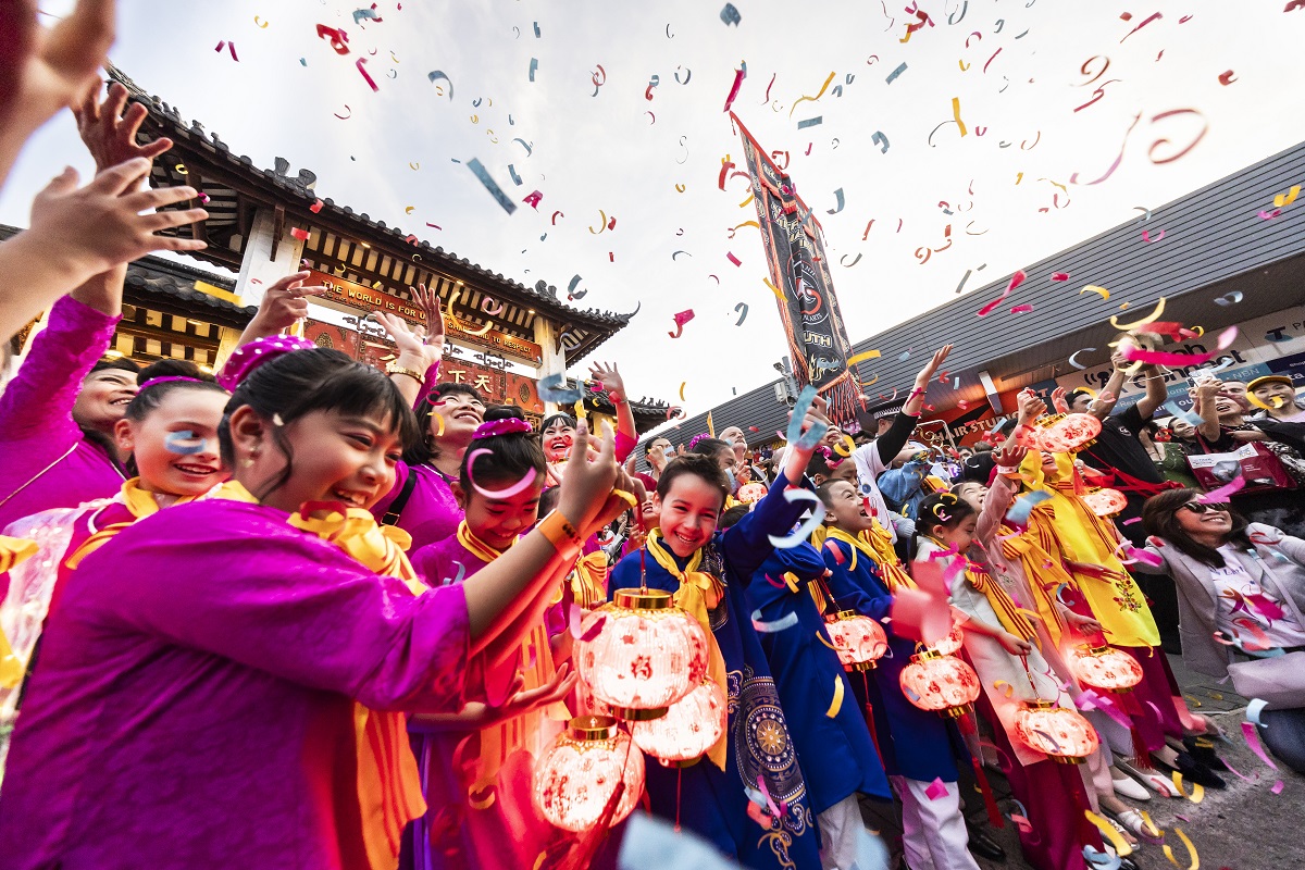 2024 Cabramatta Moon Festival lantern parade confetti by Ken Leanfore