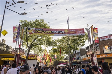 2024 Cabramatta Moon Festival shot of John Street by Anna Kucera