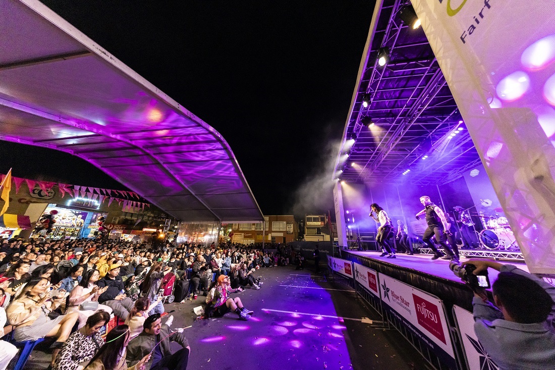 2024 Cabramatta Moon Festival The King of Pop Show stage by Ken Leanfore.