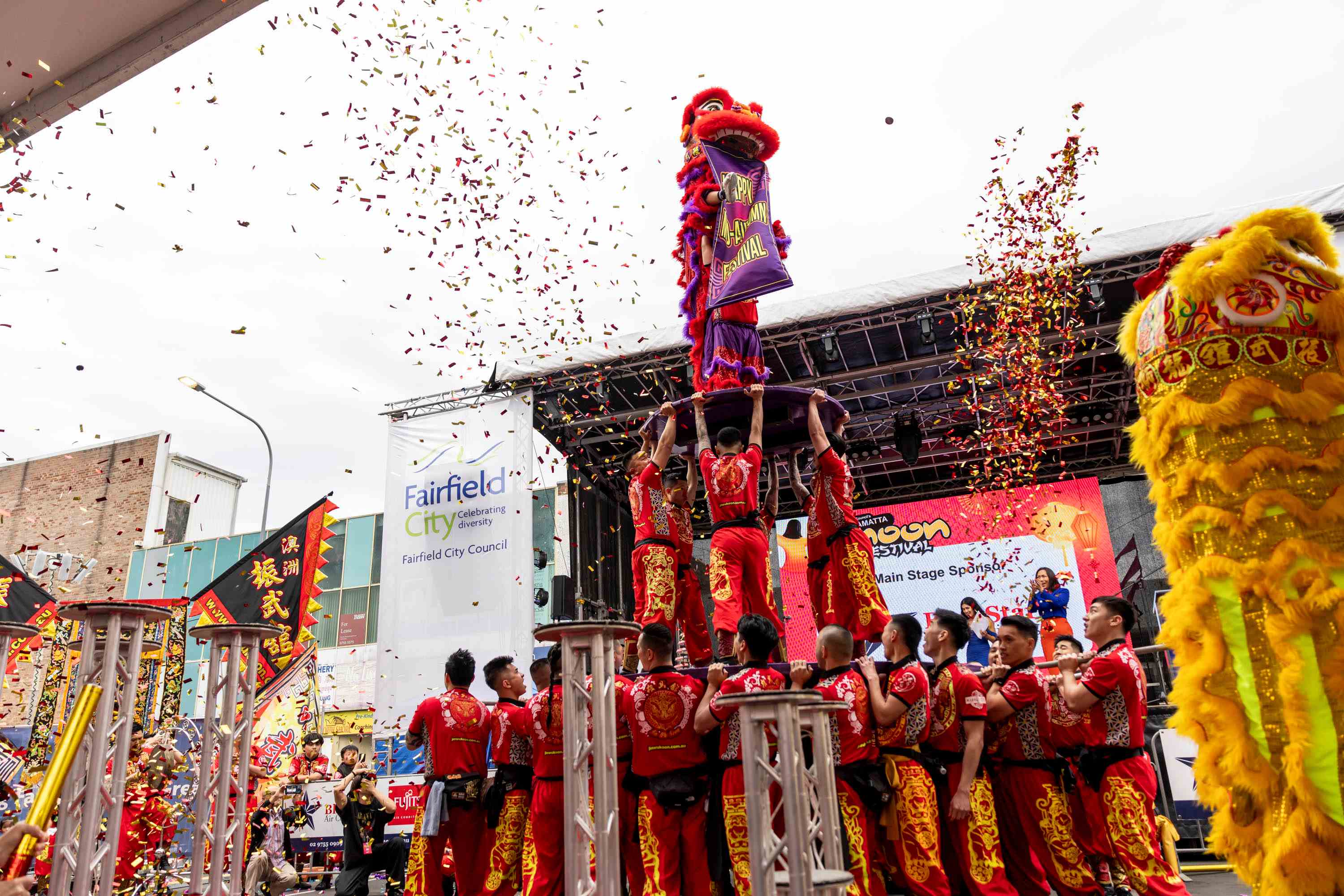 Jin Wu Koon performing Cabramatta Moon Festival 2024.