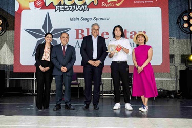 Blue Star Air Conditioning Sponsor at 2025 Cabramatta Moon Festival by Ken Leanfore.