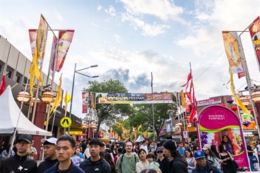 Crowds on John Street at 2025 Cabramatta Moon Festival by Anna Kucera.