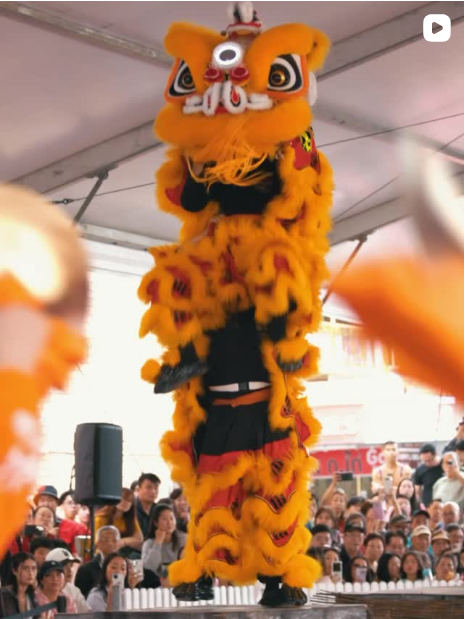 Screenshot of National Lion Dance Competition Day 1 video for Cabramatta Moon Festival 2025. 
