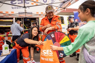 SES at 2025 Cabramatta Moon Festival by Ken Leanfore.