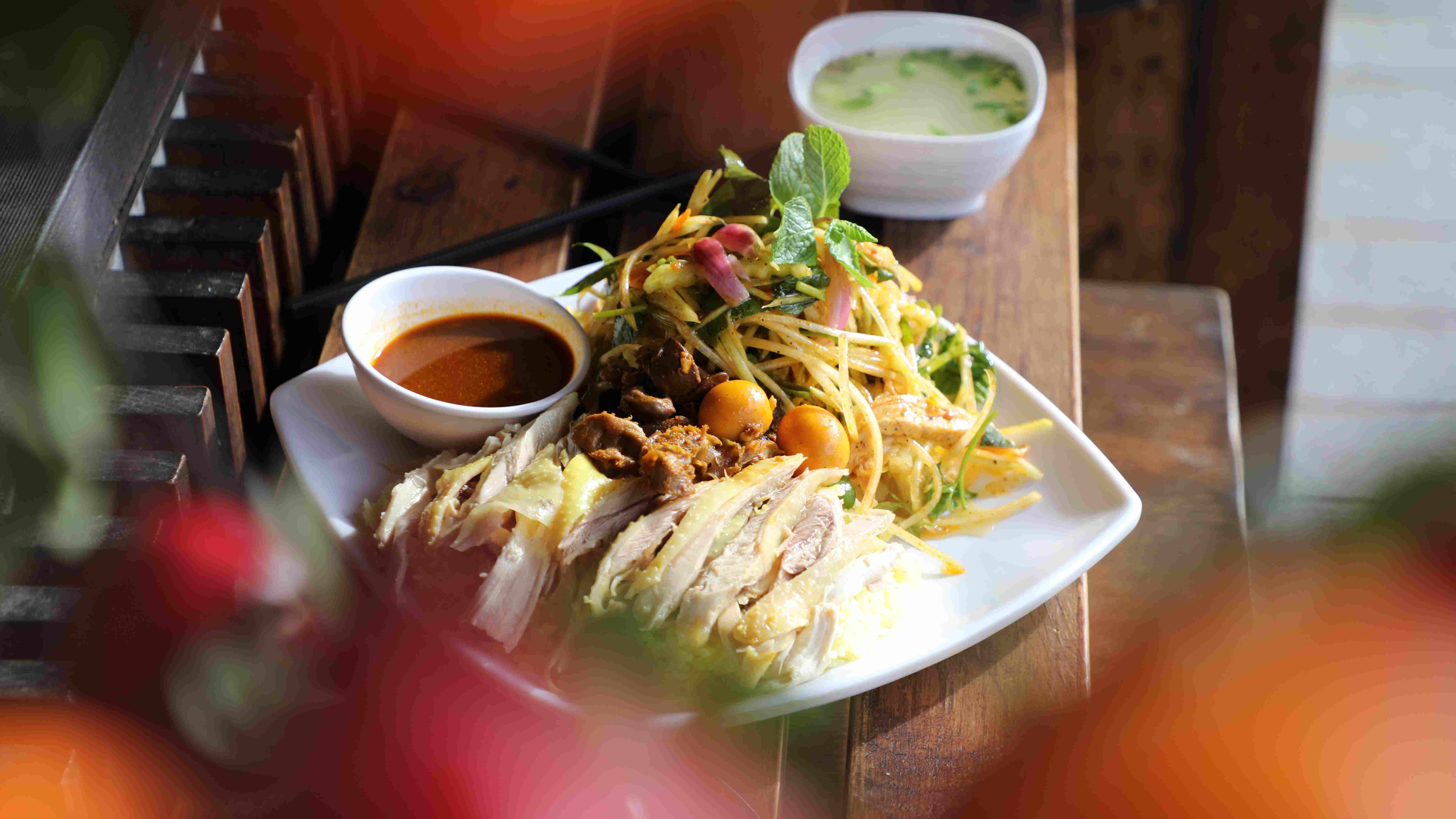 Chicken rice dish from Com Ga Ba Nga Hoi An in Cabramatta.