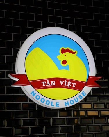 Tan Viet restaurant sign.