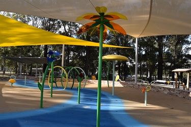 Incredible amounts of shade and a splash play area