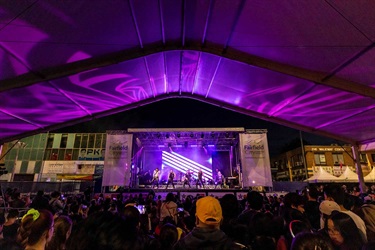 2024 Cabramatta Moon Festival main stage and crowds.